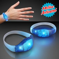 Light Up Motion Activated Blue LED Bracelet - Blank